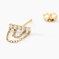Marc Orian Pendantes|Bijoux Diamant > Boucles D'oreilles Pendantes Rowanne Or Jaune Diamant Synthétique