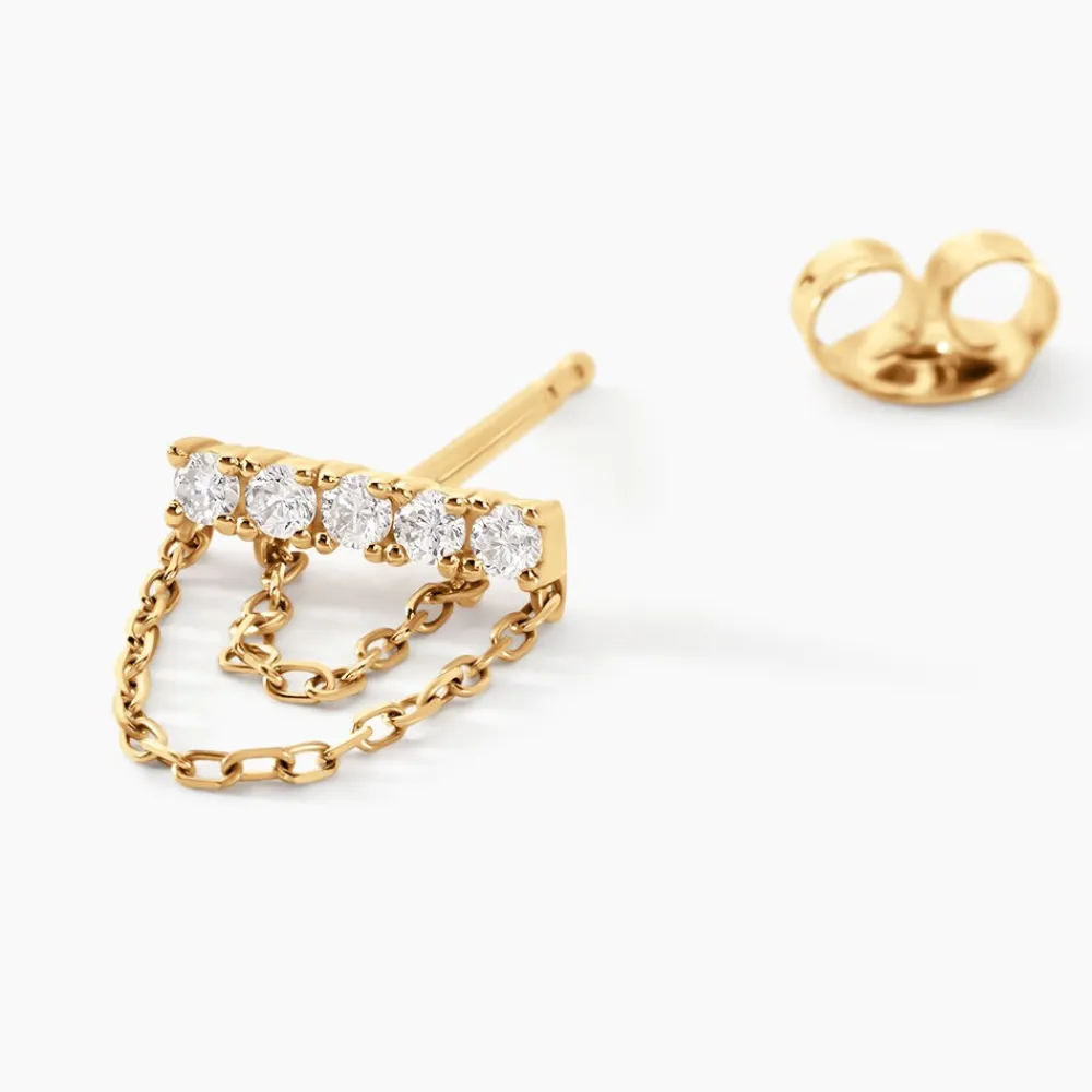 Marc Orian Pendantes|Bijoux Diamant > Boucles D'oreilles Pendantes Rowanne Or Jaune Diamant Synthétique