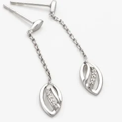 Marc Orian Pendantes|Bijoux Diamant > Boucles D'oreilles Pendantes Or Blanc Aatami Diamants