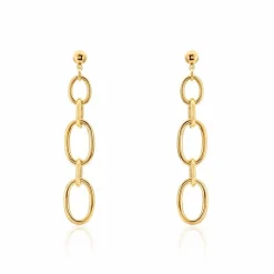 Marc Orian Pendantes|Boucles D'Oreilles Acier Inoxydable > Boucles D'oreilles Pendantes Lina Acier Doré