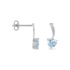 Marc Orian Pendantes|Anniversaire De Mariage > Boucles D'oreilles Pendantes Bertine Or Blanc Topaze