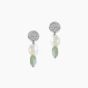 Marc Orian Pendantes|Boucles D'Oreilles Argent > Boucles D'oreilles Pendantes Aroha Argent Blanc Amazonite Perle