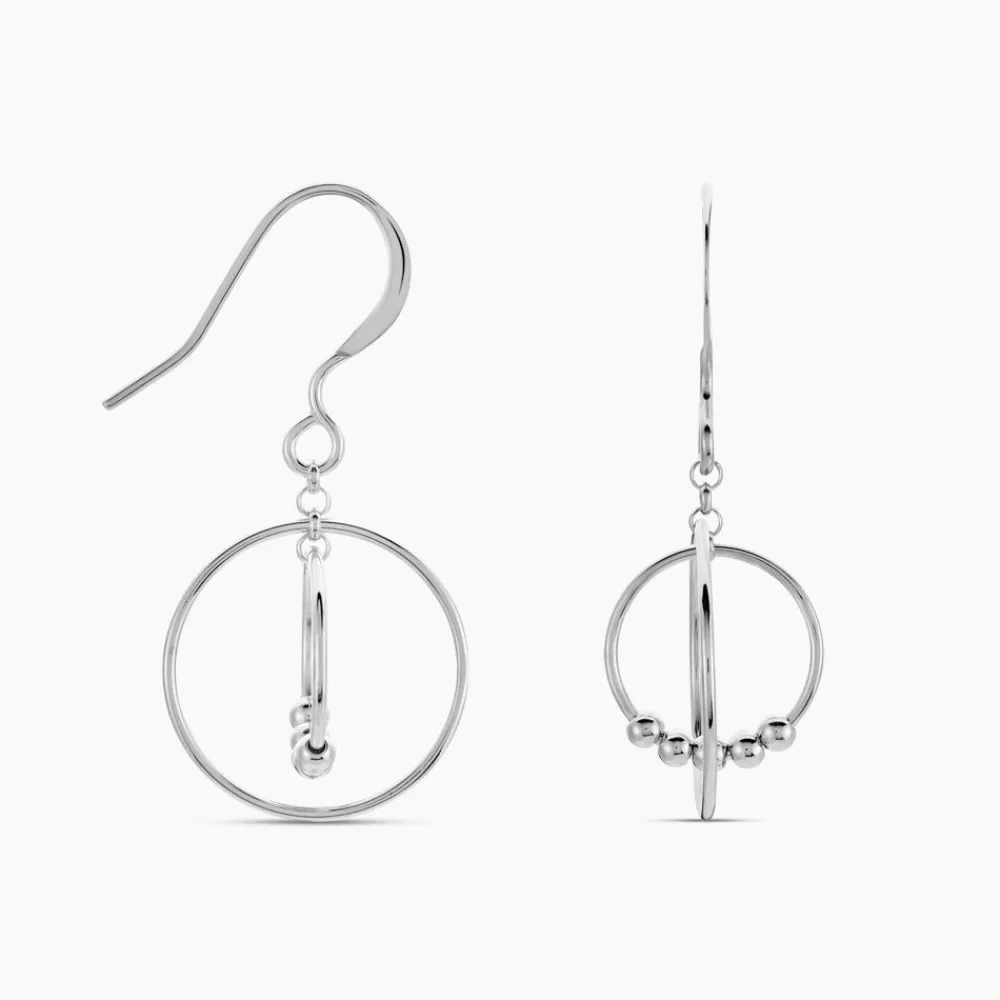 Marc Orian Pendantes|Boucles D'Oreilles Argent > Boucles D'oreilles Pendantes Siara Argent Blanc