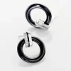 Marc Orian Pendantes|Boucles D'Oreilles Argent > Boucles D'oreilles Pendantes Bertillianne Argent Céramique Et Oxyde