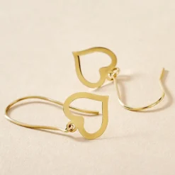Marc Orian Pendantes|Boucles D'Oreilles Cœur > Boucles D'oreilles Pendantes Or Jaune
