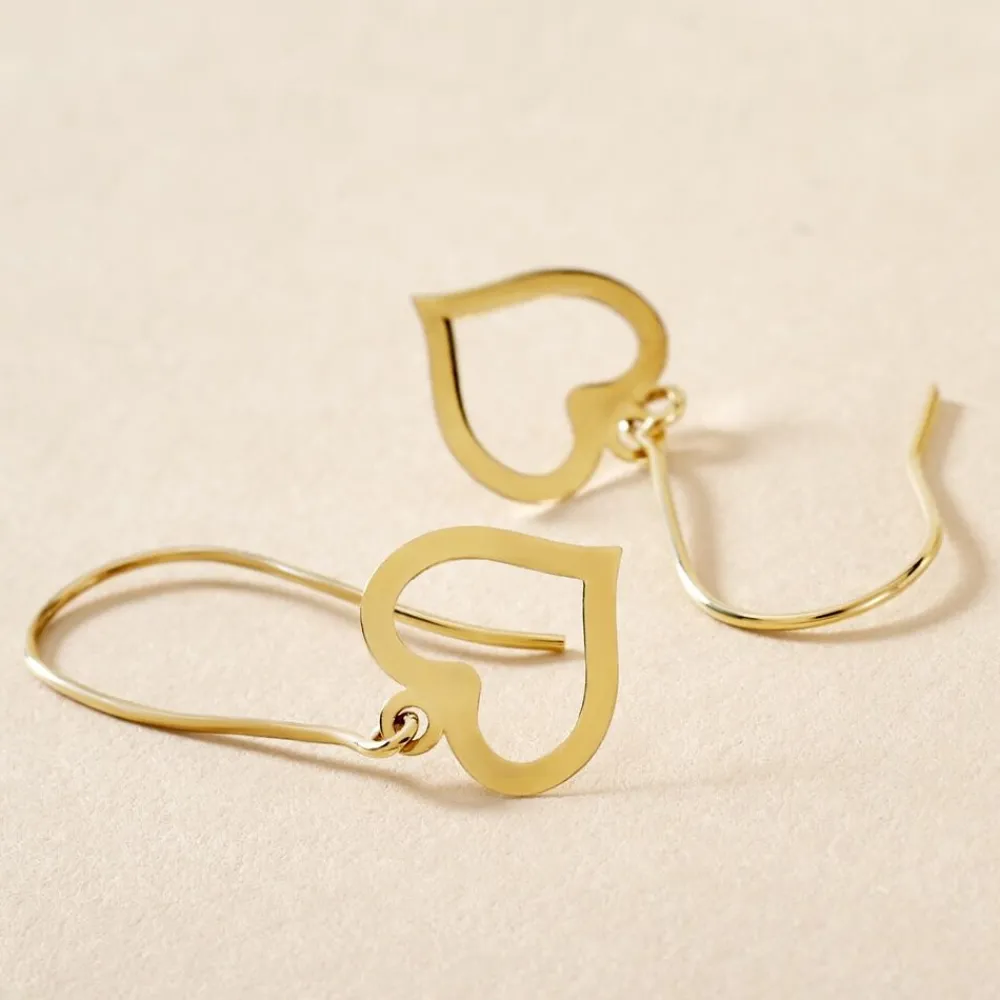 Marc Orian Pendantes|Boucles D'Oreilles Cœur > Boucles D'oreilles Pendantes Or Jaune