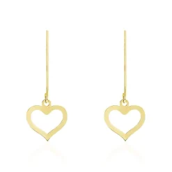 Marc Orian Pendantes|Boucles D'Oreilles Cœur > Boucles D'oreilles Pendantes Or Jaune