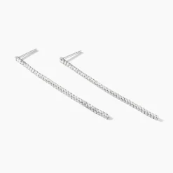 Marc Orian Pendantes|Bijoux Zirconium > Boucles D'oreilles Pendantes Lou-anne De Zirconium argent blanc oxyde