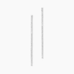 Marc Orian Pendantes|Bijoux Zirconium > Boucles D'oreilles Pendantes Lou-anne De Zirconium argent blanc oxyde