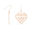 Boucles D'oreilles Pendantes Angeles Acier Rose