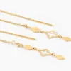 Boucles D'Oreilles Pendantes Khalilah Or Jaune