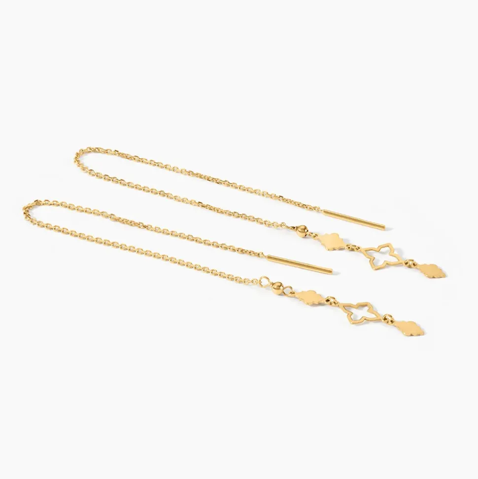 Boucles D'Oreilles Pendantes Khalilah Or Jaune