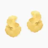 Marc Orian Boucles D'Oreilles Fleur|Boucles D'Oreilles Acier Inoxydable > Boucles D'oreilles Puces Acier Jaune