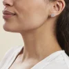 Marc Orian Pendantes|Bijoux Zirconium > Boucles D'oreilles Puces Anasthase Argent Blanc Oxyde De Zirconium