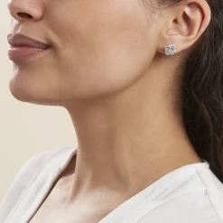 Marc Orian Pendantes|Bijoux Zirconium > Boucles D'oreilles Puces Anasthase Argent Blanc Oxyde De Zirconium