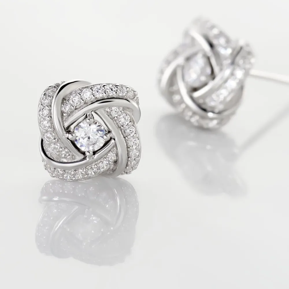 Marc Orian Pendantes|Bijoux Zirconium > Boucles D'oreilles Puces Anasthase Argent Blanc Oxyde De Zirconium