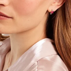 Marc Orian Cadeaux Mariage|Anniversaire De Mariage > Boucles D'oreilles Puces Angie Diamant or jaune rubis