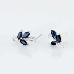 Marc Orian Cadeaux Mariage|Boucles D'Oreilles Femme > Boucles D'oreilles Puces Angie Or Blanc Saphir Et Diamant