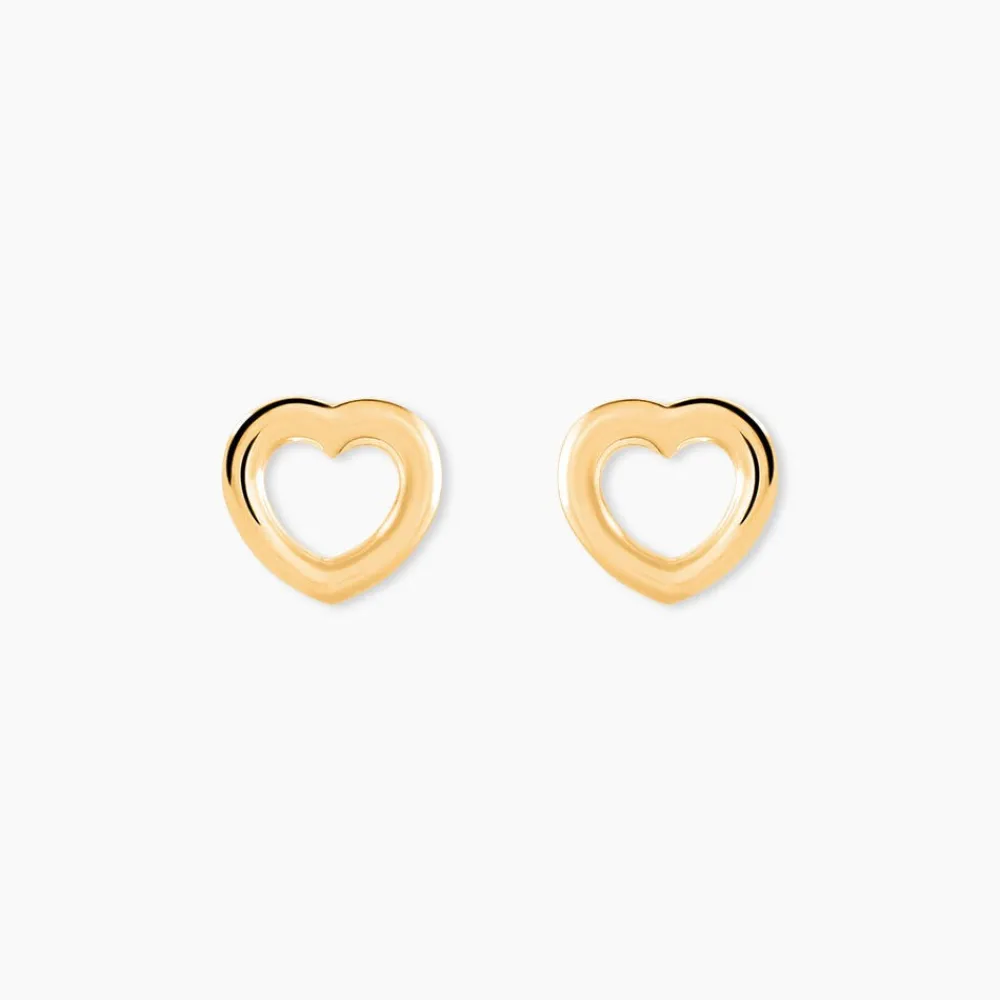 Marc Orian Boucles D'Oreilles Cœur|Boucles D'Oreilles Femme > Boucles D'oreilles Puces Anne-maudae Coeurs Or Jaune