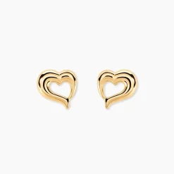 Marc Orian Boucles D'Oreilles Cœur|Boucles D'Oreilles Femme > Boucles D'oreilles Puces Anne-maudae Coeurs Or Jaune