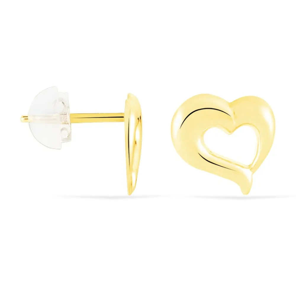Marc Orian Boucles D'Oreilles Cœur|Boucles D'Oreilles Femme > Boucles D'oreilles Puces Anne-maudae Coeurs Or Jaune