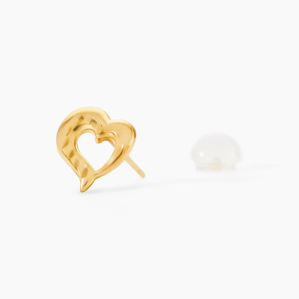 Marc Orian Boucles D'Oreilles Cœur|Boucles D'Oreilles Femme > Boucles D'oreilles Puces Anne-maudae Coeurs Or Jaune