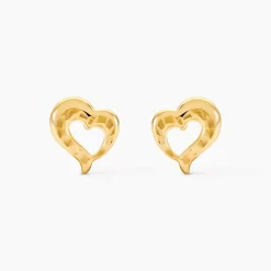 Marc Orian Boucles D'Oreilles Cœur|Boucles D'Oreilles Femme > Boucles D'oreilles Puces Anne-maudae Coeurs Or Jaune
