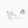 Marc Orian Bijoux Zirconium|Boucles D'Oreilles Argent > Boucles D'oreilles Puces Argent Blanc Schull Oxydes De Zirconium