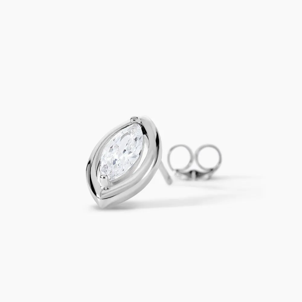 Marc Orian Pendantes|Bijoux Zirconium > Boucles D'oreilles Puces Arone Argent Blanc Oxyde De Zirconium