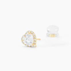 Marc Orian Bijoux Zirconium|Bijoux Homme > Boucles D'oreilles Puces Aymane Or Jaune Oxyde De Zirconium