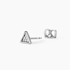 Marc Orian Pendantes|Bijoux Zirconium > Boucles D'oreilles Puces Bartoumieu Argent Blanc Oxyde De Zirconium