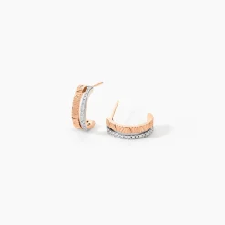 Marc Orian Cadeaux Mariage|Bijoux Diamant > Boucles D'oreilles Puces Belindalan Or Bicolore Diamant