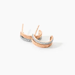 Marc Orian Cadeaux Mariage|Bijoux Diamant > Boucles D'oreilles Puces Belindalan Or Bicolore Diamant