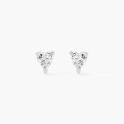 Marc Orian Bijoux Zirconium|Boucles D'Oreilles Argent > Boucles D'oreilles Puces Breana Argent Blanc Oxyde De Zirconium