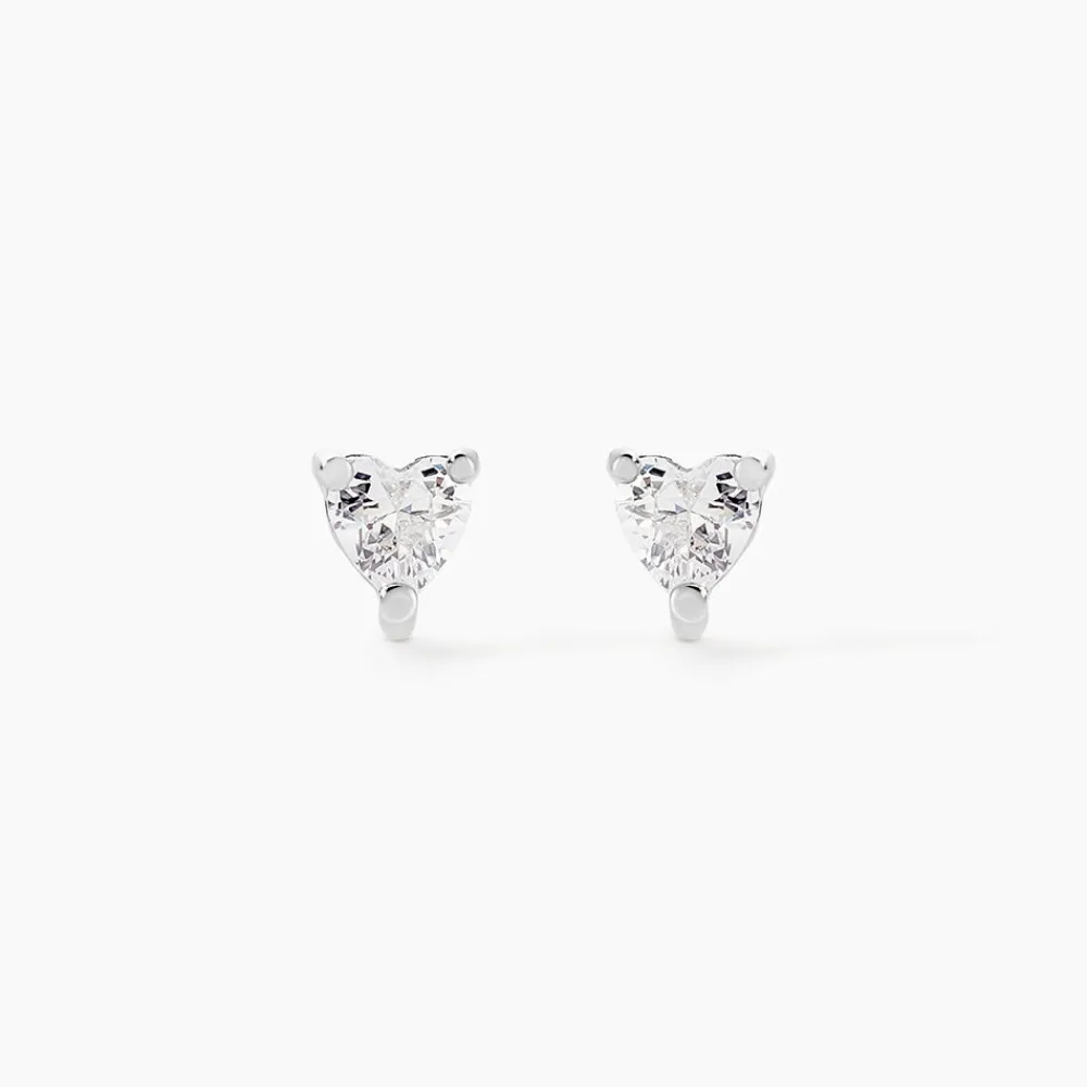Marc Orian Bijoux Zirconium|Boucles D'Oreilles Argent > Boucles D'oreilles Puces Breana Argent Blanc Oxyde De Zirconium