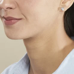 Marc Orian Bijoux Zirconium|Boucles D'Oreilles Argent > Boucles D'oreilles Puces Breana Argent Blanc Oxyde De Zirconium