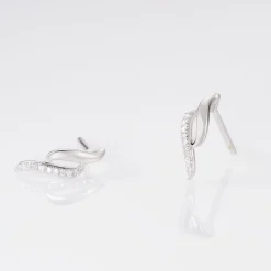 Marc Orian Bijoux Or|Boucles D'Oreilles > Boucles D'oreilles Puces Callum Or Blanc Diamant