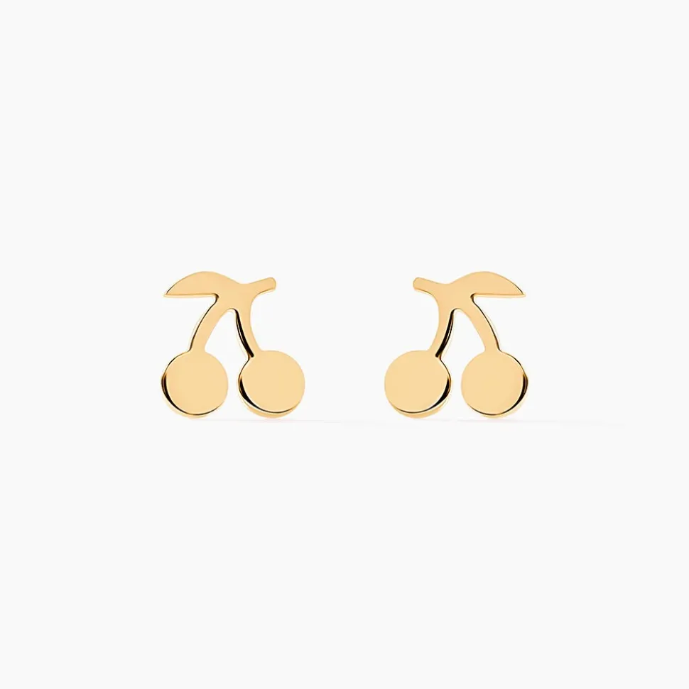 Boucles D'oreilles Puces Cerisia Or Jaune