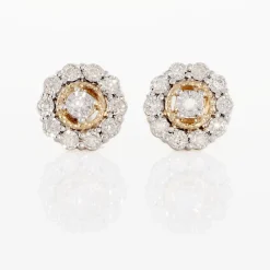 Marc Orian Boucles D'Oreilles Fleur|Bijoux Diamant > Boucles D'oreilles Puces Charletta Or Jaune Diamant