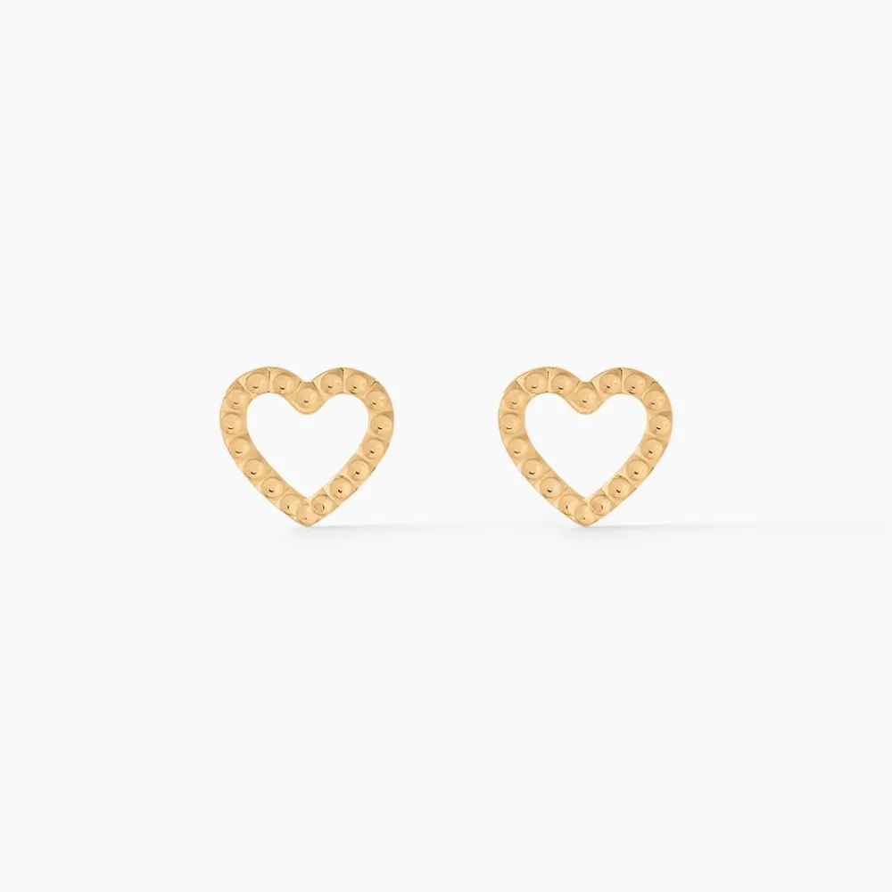 Marc Orian Boucles D'Oreilles Cœur|Boucles D'Oreilles Femme > Boucles D'oreilles Puces Conrado Or Jaune