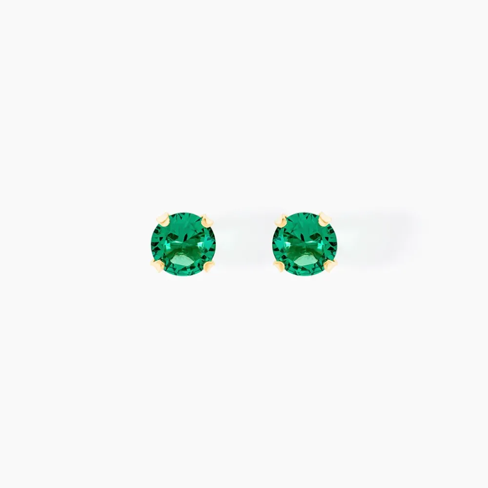 Marc Orian Bijoux Zirconium|Bijoux Homme > Boucles D'oreilles Puces Daria Or Jaune Oxyde De Zirconium