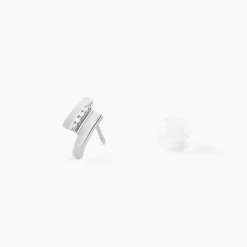 Marc Orian Bijoux Or|Boucles D'Oreilles Mariage > Boucles D'oreilles Puces Dolene Or Blanc Diamant