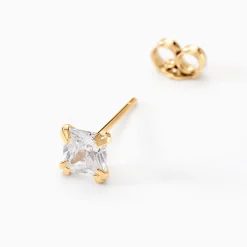 Marc Orian Bijoux Zirconium|Bijoux Homme > Boucles D'oreilles Puces Doreen Or Jaune Oxyde De Zirconium