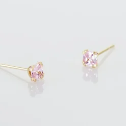Marc Orian Bijoux Zirconium|Bijoux Homme > Boucles D'oreilles Puces Doreen Carre Or Jaune Oxyde De Zirconium