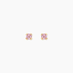 Marc Orian Bijoux Zirconium|Bijoux Homme > Boucles D'oreilles Puces Doreen Carre Or Jaune Oxyde De Zirconium