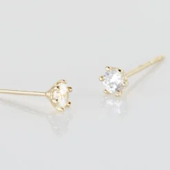 Boucles D'oreilles Puces Eddie Or Jaune Oxyde