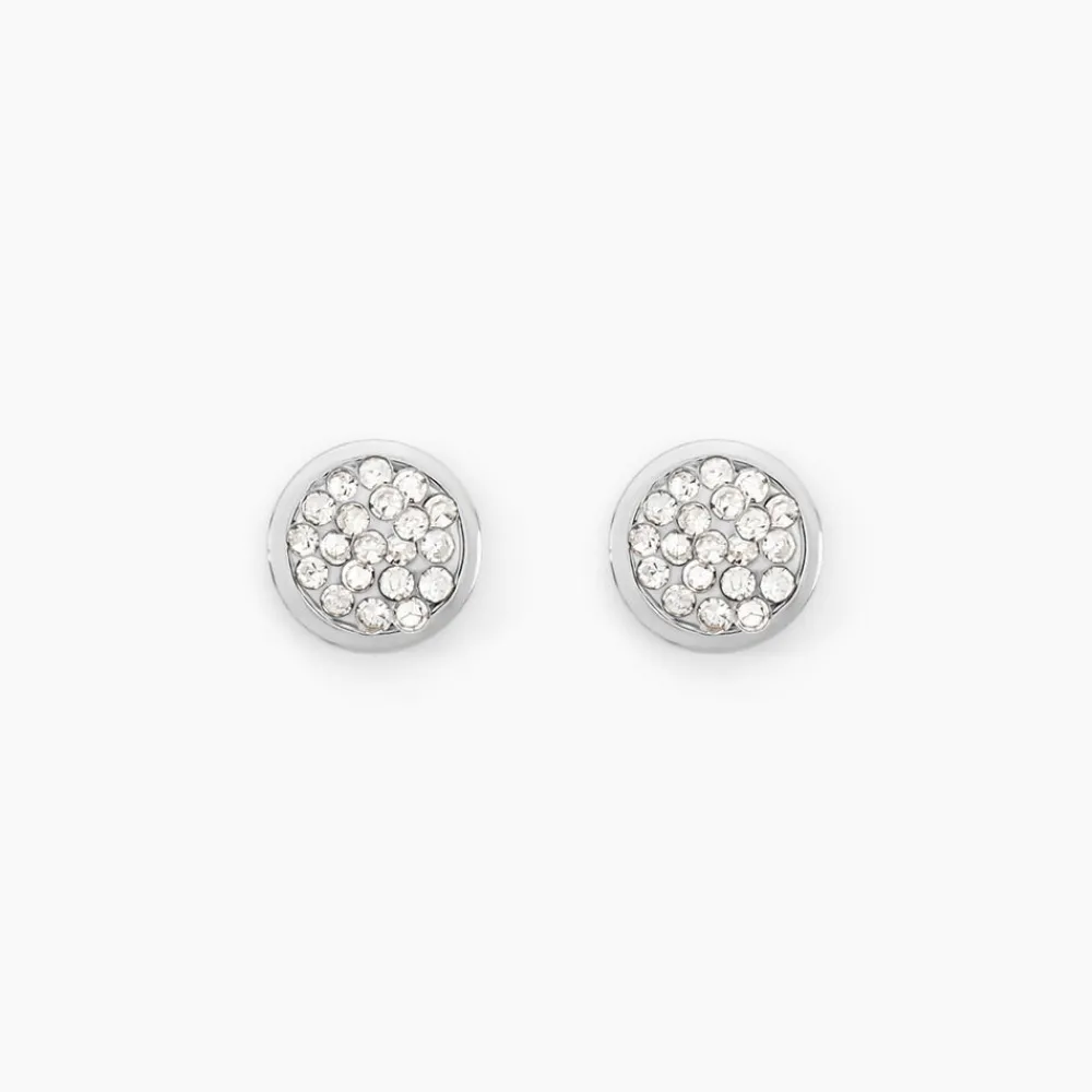 Marc Orian Boucles D'Oreilles Strass|Idées Cadeaux Femme > Boucles D'oreilles Puces Edmee Or Blanc Strass