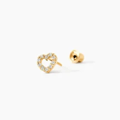 Marc Orian Bijoux Zirconium|Bijoux Homme > Boucles D'oreilles Puces Eily Or Jaune Oxyde De Zirconium
