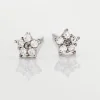 Marc Orian Bijoux Zirconium|Bijoux Homme > Boucles D'oreilles Puces Elais Etoile Or Blanc Oxyde De Zirconium