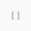 Boucles D'Oreilles Puces Emiliana Plaqué Or Jaune Oxyde De Zirconium